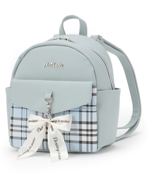 PINK-latte(ピンクラテ)の「ガーリーリュック(バックパック/リュック・キッズ・ブラック/サックスブルー/ホワイト・F)」の13枚目の写真