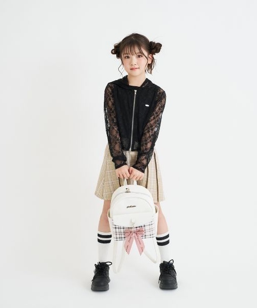 PINK-latte(ピンクラテ)の「ガーリーリュック(バックパック/リュック・キッズ・ブラック/サックスブルー/ホワイト・F)」の15枚目の写真