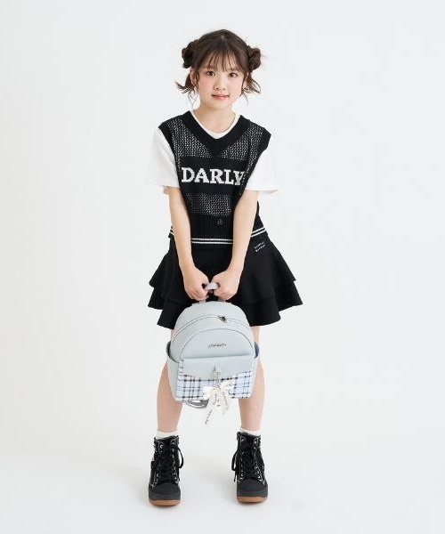 PINK-latte(ピンクラテ)の「ガーリーリュック(バックパック/リュック・キッズ・ブラック/サックスブルー/ホワイト・F)」の16枚目の写真