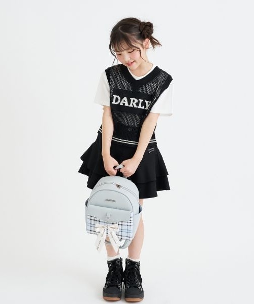 PINK-latte(ピンクラテ)の「ガーリーリュック(バックパック/リュック・キッズ・ブラック/サックスブルー/ホワイト・F)」の17枚目の写真