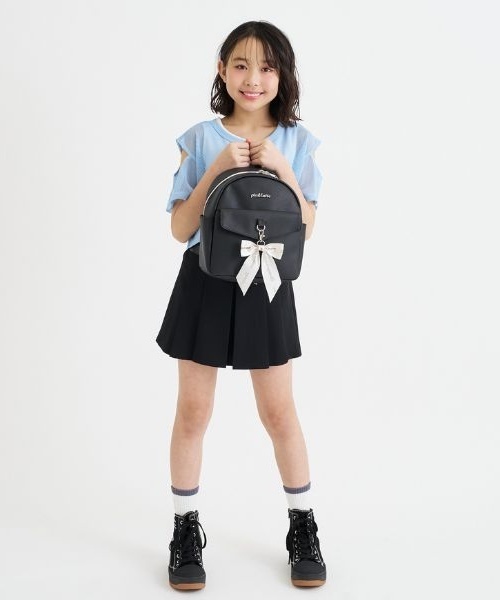 PINK-latte(ピンクラテ)の「ガーリーリュック(バックパック/リュック・キッズ・ブラック/サックスブルー/ホワイト・F)」の18枚目の写真