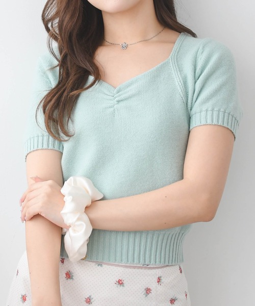 MISCH MASCH(ミッシュマッシュ)の「2026春夏新作 一部店舗限定 ニュアンススクエアネックニット(ニット/セーター・レディース・ホワイト/チャコールグレー/ブルー・フリ-)」の20枚目の写真