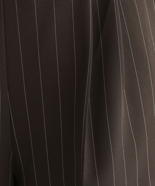 studio CLIP(スタディオクリップ)の「【daily CLIP】さらりストライプショートパンツ(スラックス・レディース・ブラウン/グレー・FREE)」の12枚目の写真