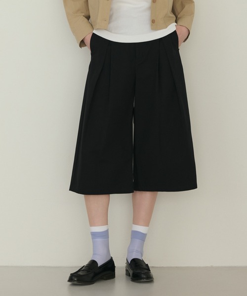 LA MARINE FRANCAISE（マリン フランセーズ）の「ボックスタックキュロットパンツ（その他パンツ・レディース・ネイビー/ベージュ/ブラック・FREE）」の8枚目の写真