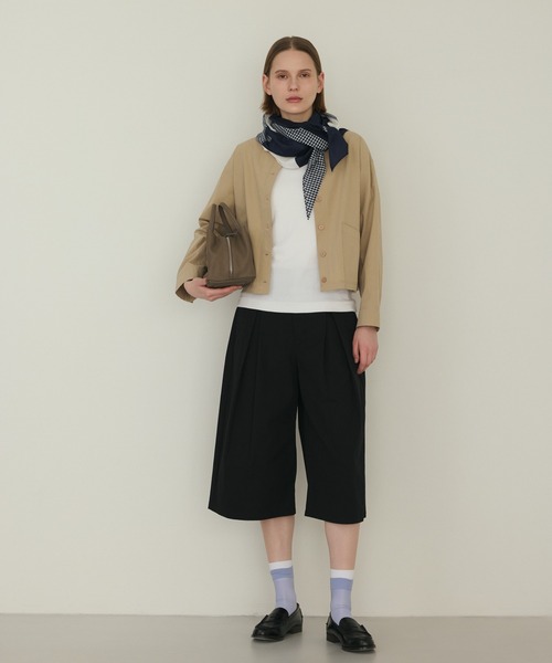 LA MARINE FRANCAISE（マリン フランセーズ）の「ボックスタックキュロットパンツ（その他パンツ・レディース・ネイビー/ベージュ/ブラック・FREE）」の9枚目の写真
