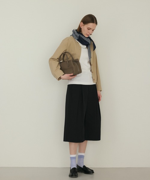 LA MARINE FRANCAISE（マリン フランセーズ）の「ボックスタックキュロットパンツ（その他パンツ・レディース・ネイビー/ベージュ/ブラック・FREE）」の10枚目の写真