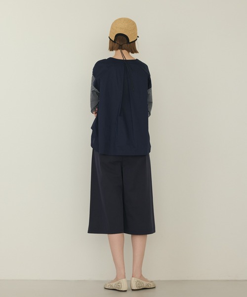 LA MARINE FRANCAISE（マリン フランセーズ）の「ボックスタックキュロットパンツ（その他パンツ・レディース・ネイビー/ベージュ/ブラック・FREE）」の6枚目の写真