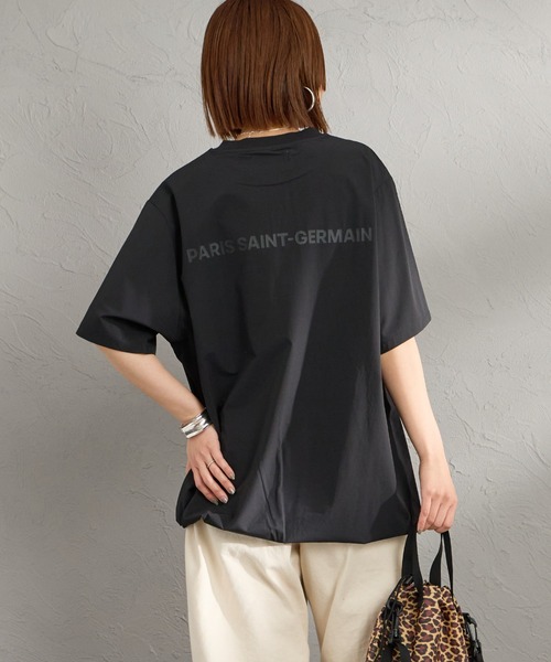 PARIS SAINT-GERMAIN（パリサンジェルマン）の「[PARIS SAINT-GERMAIN/パリ・サン＝ジェルマン] ワッペン刺繍ロゴ バックプリント ショートスリーブTシャツ【追加】（Tシャツ/カットソー・メンズ・ライトグレー/ブラック・M/XL/L）」の17枚目の写真
