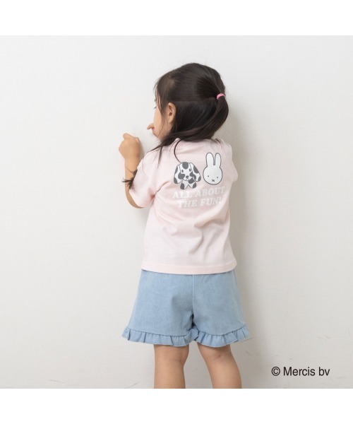 Miffy( ミッフィー)の「ミッフィー サガラ刺繍Tシャツ(Tシャツ/カットソー・キッズ・ピンク/ブラック・80cm/90cm/95cm)」の3枚目の写真