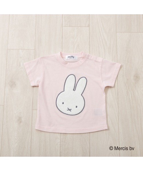 Miffy( ミッフィー)の「ミッフィー サガラ刺繍Tシャツ(Tシャツ/カットソー・キッズ・ピンク/ブラック・80cm/90cm/95cm)」の4枚目の写真