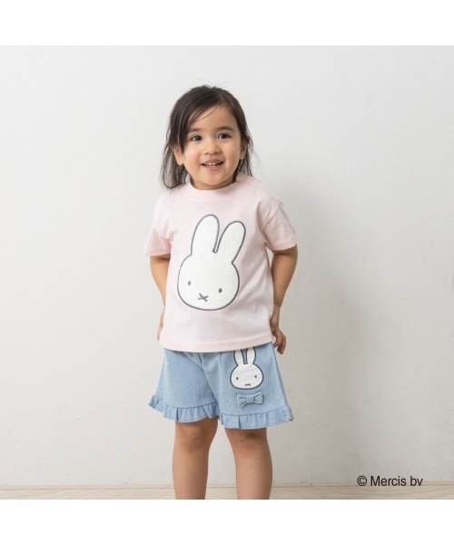 Miffy( ミッフィー)の「ミッフィー サガラ刺繍Tシャツ(Tシャツ/カットソー・キッズ・ピンク/ブラック・80cm/90cm/95cm)」の6枚目の写真