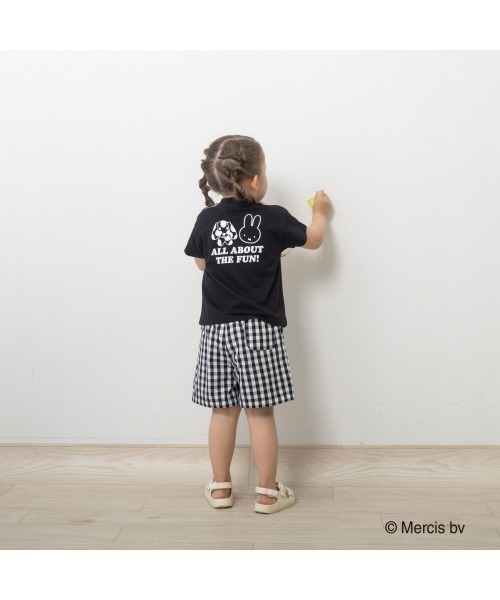 Miffy( ミッフィー)の「ミッフィー サガラ刺繍Tシャツ(Tシャツ/カットソー・キッズ・ピンク/ブラック・80cm/90cm/95cm)」の7枚目の写真