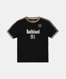 ヴィンテージクラブジャージリングTシャツ - ブラック