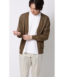 AOYAMA（アオヤマ）の「ニットカーディガン【接触冷感】（カーディガン/ボレロ）」