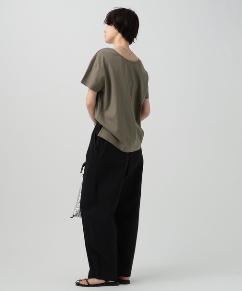 BAYFLOW（ベイフロー）の「[吸水速乾/接触冷感/UVケア]テックリネンバルーンパンツ（その他パンツ・レディース・オフホワイト/ブラック/カーキ・SMALL/MEDIUM）」の7枚目の写真