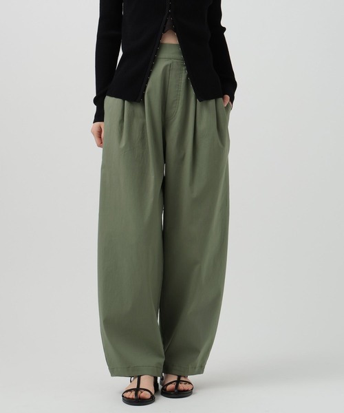 BAYFLOW（ベイフロー）の「[吸水速乾/接触冷感/UVケア]テックリネンバルーンパンツ（その他パンツ・レディース・オフホワイト/ブラック/カーキ・SMALL/MEDIUM）」の12枚目の写真