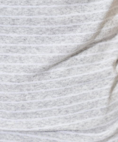 FREAK'S STORE（フリークスストア）の「コットンモダール クルーネック ボーダーTシャツ（Tシャツ/カットソー・レディース・ネイビー/サックスブルー/ブラック/グレー・MEDIUM/SMALL）」の21枚目の写真