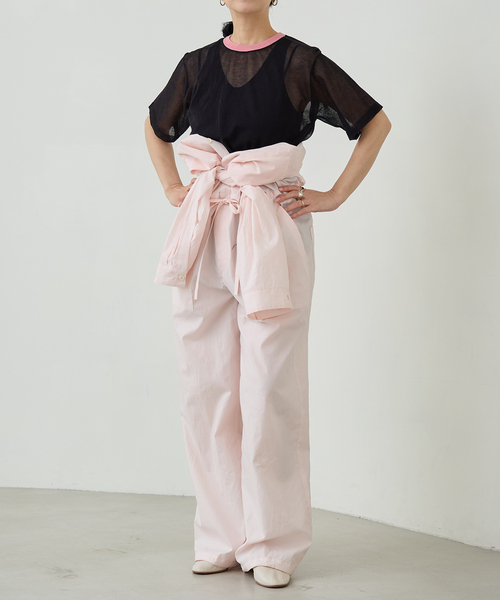 IENA LA BOUCLE（イエナラブークル）の「IENA LA BOUCLE シアーTシャツニット（ニット/セーター・レディース・ダークブルー/グリーン系その他/ブラック系その他・FREE）」の13枚目の写真