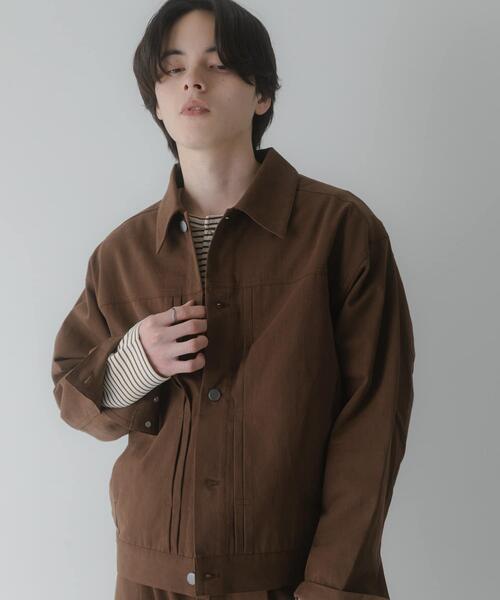 SENSE OF PLACE by URBAN RESEARCH（センスオブプレイスバイアーバンリサーチ）の「コットンツイルブルゾン（ブルゾン・メンズ・ブラウン/ネイビー・MEDIUM/LARGE）」の3枚目の写真