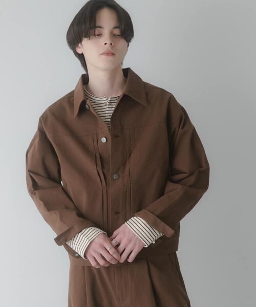 SENSE OF PLACE by URBAN RESEARCH（センスオブプレイスバイアーバンリサーチ）の「コットンツイルブルゾン（ブルゾン・メンズ・ブラウン/ネイビー・MEDIUM/LARGE）」の4枚目の写真