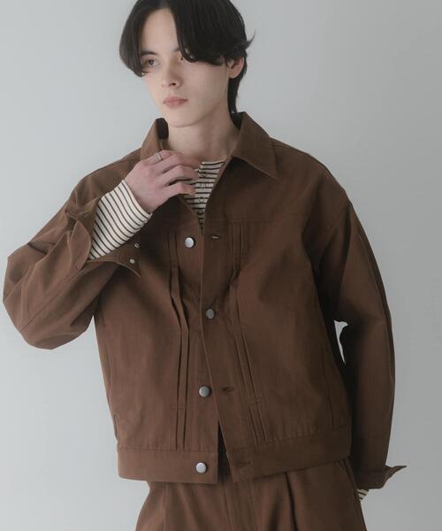 SENSE OF PLACE by URBAN RESEARCH（センスオブプレイスバイアーバンリサーチ）の「コットンツイルブルゾン（ブルゾン・メンズ・ブラウン/ネイビー・MEDIUM/LARGE）」の5枚目の写真