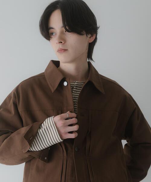 SENSE OF PLACE by URBAN RESEARCH（センスオブプレイスバイアーバンリサーチ）の「コットンツイルブルゾン（ブルゾン・メンズ・ブラウン/ネイビー・MEDIUM/LARGE）」の8枚目の写真