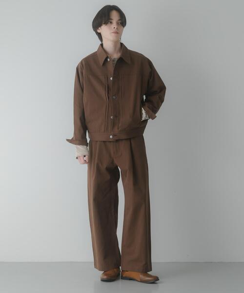 SENSE OF PLACE by URBAN RESEARCH（センスオブプレイスバイアーバンリサーチ）の「コットンツイルブルゾン（ブルゾン・メンズ・ブラウン/ネイビー・MEDIUM/LARGE）」の9枚目の写真