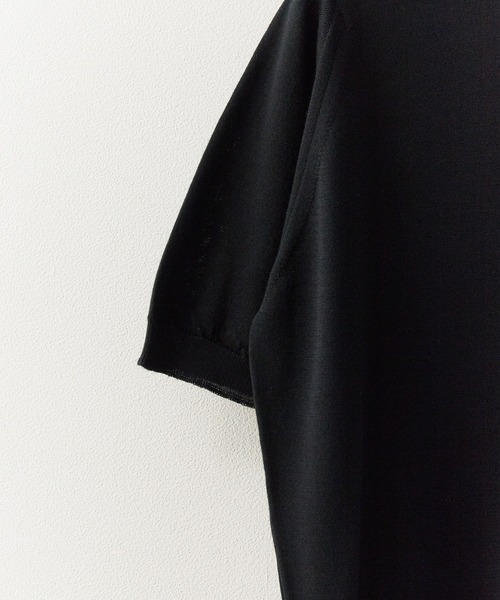 JOHN SMEDLEY(ジョンスメドレー)の「JOHN SMEDLEY/ジョンスメドレー HILCOTE T-SHIRT CN SS 2026年 夏 夏服(ニット/セーター・メンズ・ブラック/ネイビー・M/L/XL)」の5枚目の写真