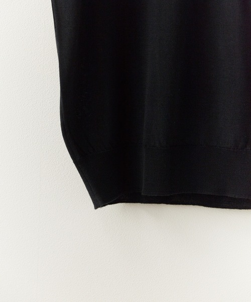JOHN SMEDLEY(ジョンスメドレー)の「JOHN SMEDLEY/ジョンスメドレー HILCOTE T-SHIRT CN SS 2026年 夏 夏服(ニット/セーター・メンズ・ブラック/ネイビー・M/L/XL)」の4枚目の写真