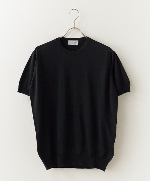 JOHN SMEDLEY(ジョンスメドレー)の「JOHN SMEDLEY/ジョンスメドレー HILCOTE T-SHIRT CN SS 2026年 夏 夏服(ニット/セーター・メンズ・ブラック/ネイビー・M/L/XL)」の7枚目の写真
