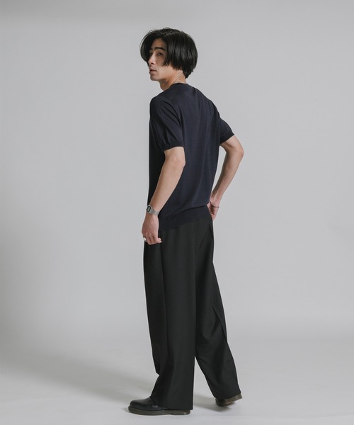JOHN SMEDLEY(ジョンスメドレー)の「JOHN SMEDLEY/ジョンスメドレー HILCOTE T-SHIRT CN SS 2026年 夏 夏服(ニット/セーター・メンズ・ブラック/ネイビー・M/L/XL)」の21枚目の写真