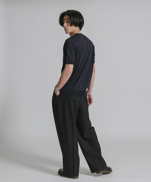 JOHN SMEDLEY(ジョンスメドレー)の「JOHN SMEDLEY/ジョンスメドレー HILCOTE T-SHIRT CN SS 2026年 夏 夏服(ニット/セーター・メンズ・ブラック/ネイビー・M/L/XL)」の22枚目の写真