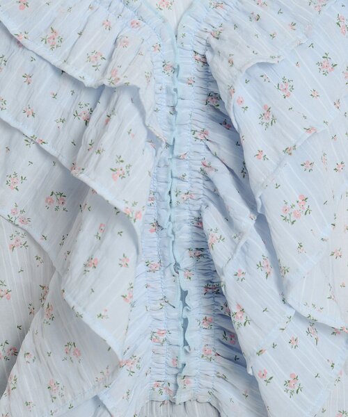 w closet(ダブルクローゼット)の「【6色展開】2wayフリルブラウス シアーシャツ(シャツ/ブラウス・レディース・ブルー/オフホワイト/ブラック/アイボリー/イエロー/ブラック系その他・FREE)」の19枚目の写真