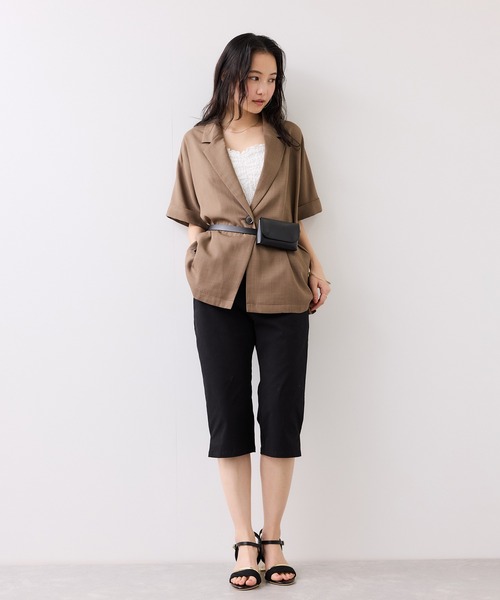 VIS（ビス）の「裾スリットカプリパンツ（その他パンツ・レディース・ブラック・S/M）」の4枚目の写真