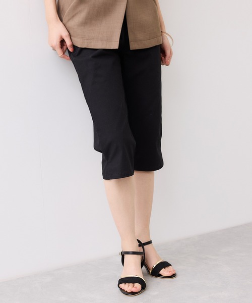 VIS（ビス）の「裾スリットカプリパンツ（その他パンツ・レディース・ブラック・S/M）」の2枚目の写真
