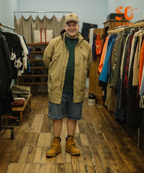 Timberland(ティンバーランド)の「【別注】Timberland / Nylon Jacket(ブルゾン・メンズ・ベージュ/ネイビー・LARGE/XX-LARGE/SMALL/MEDIUM/X-LARGE)」の6枚目の写真