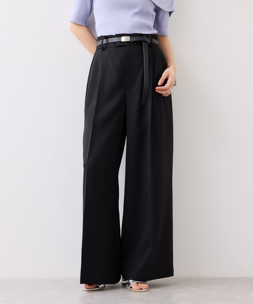 VIS（ビス）の「Airyセットアップパンツ/UVケア・イージーケア・接触冷感・吸水速乾（その他パンツ・レディース・ブラック/キナリ/グリーン系その他2・SS/S/M/L）」の2枚目の写真