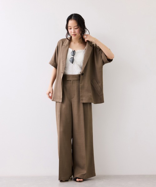 VIS（ビス）の「Airyセットアップパンツ/UVケア・イージーケア・接触冷感・吸水速乾（その他パンツ・レディース・ブラック/キナリ/グリーン系その他2・SS/S/M/L）」の8枚目の写真