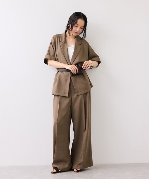 VIS（ビス）の「Airyセットアップパンツ/UVケア・イージーケア・接触冷感・吸水速乾（その他パンツ・レディース・ブラック/キナリ/グリーン系その他2・SS/S/M/L）」の9枚目の写真