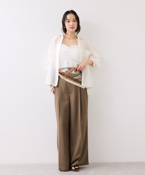 VIS（ビス）の「Airyセットアップパンツ/UVケア・イージーケア・接触冷感・吸水速乾（その他パンツ・レディース・ブラック/キナリ/グリーン系その他2・SS/S/M/L）」の10枚目の写真