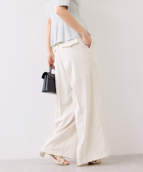 VIS（ビス）の「Airyセットアップパンツ/UVケア・イージーケア・接触冷感・吸水速乾（その他パンツ・レディース・ブラック/キナリ/グリーン系その他2・SS/S/M/L）」の13枚目の写真