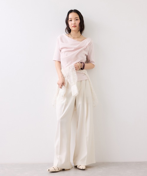 VIS（ビス）の「Airyセットアップパンツ/UVケア・イージーケア・接触冷感・吸水速乾（その他パンツ・レディース・ブラック/キナリ/グリーン系その他2・SS/S/M/L）」の17枚目の写真