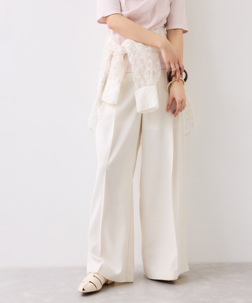 VIS（ビス）の「Airyセットアップパンツ/UVケア・イージーケア・接触冷感・吸水速乾（その他パンツ・レディース・ブラック/キナリ/グリーン系その他2・SS/S/M/L）」の16枚目の写真