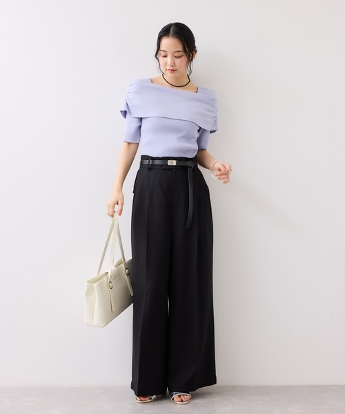 VIS（ビス）の「Airyセットアップパンツ/UVケア・イージーケア・接触冷感・吸水速乾（その他パンツ・レディース・ブラック/キナリ/グリーン系その他2・SS/S/M/L）」の22枚目の写真