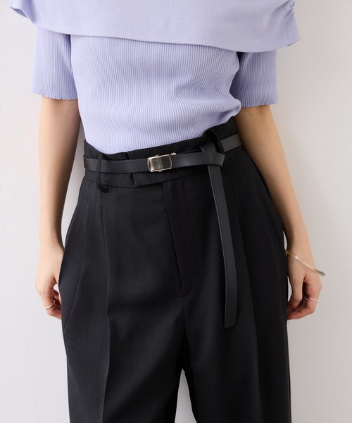 VIS（ビス）の「Airyセットアップパンツ/UVケア・イージーケア・接触冷感・吸水速乾（その他パンツ・レディース・ブラック/キナリ/グリーン系その他2・SS/S/M/L）」の21枚目の写真