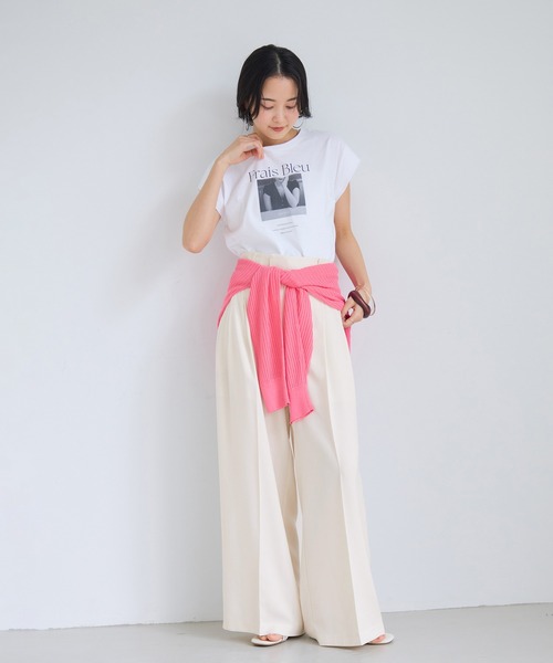 VIS(ビス)の「Light Airyセットアップパンツ/UVケア・接触冷感・吸水速乾(その他パンツ・レディース・ブラック/キナリ/グリーン系その他2・SS/S/M/L)」の11枚目の写真