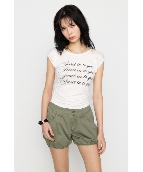 LAGUA GEM(ラグアジェム)の「PUFF PRINT Tシャツ(Tシャツ/カットソー・レディース・ライトイエロー/ブラック/ホワイト・FREE)」の13枚目の写真