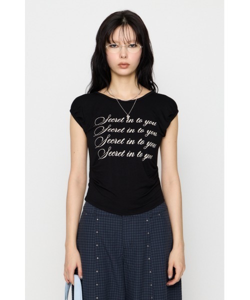 LAGUA GEM(ラグアジェム)の「PUFF PRINT Tシャツ(Tシャツ/カットソー・レディース・ライトイエロー/ブラック/ホワイト・FREE)」の21枚目の写真