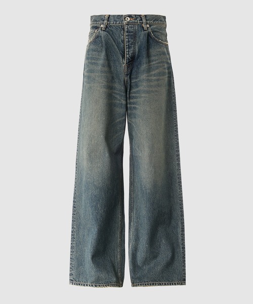 DAIRIKU(ダイリク)の「Wide Vintage Denim Pants(デニムパンツ・メンズ・ブラック/インディゴブルー・29(M)/27(S)/31(L))」の2枚目の写真
