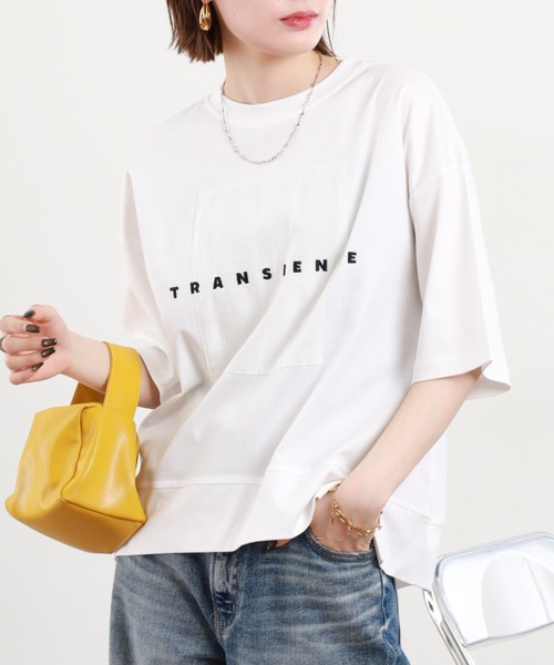 hunch 刺繍ロゴ オーバーTシャツ 半袖（Tシャツ/カットソー）｜hunch